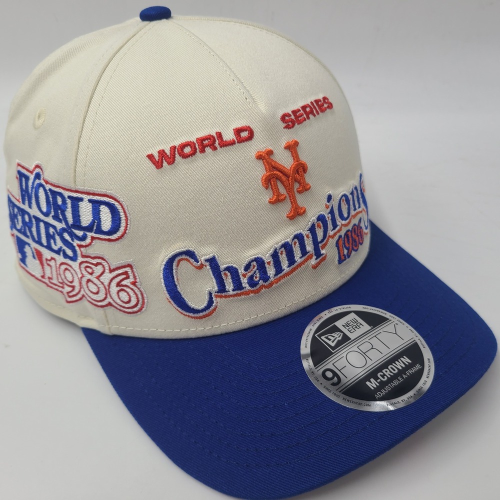 New York Mets Hat Snapback New Era 9Forty M-Crown 1986 World Series Champions